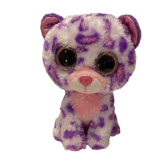 Ty Beanie Boos GLAMOUR 2012 6” JUSTICE Exclusive Glitter Eyes   No Heart Tag - Picture 1 of 9